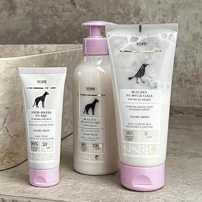 YOPE LIQUID HAND WASH MOISTURISING | 98% NATURAL INGREDIENTS | NEUTRAL PH | CREAM MUSCLE 300 ML - Image 4